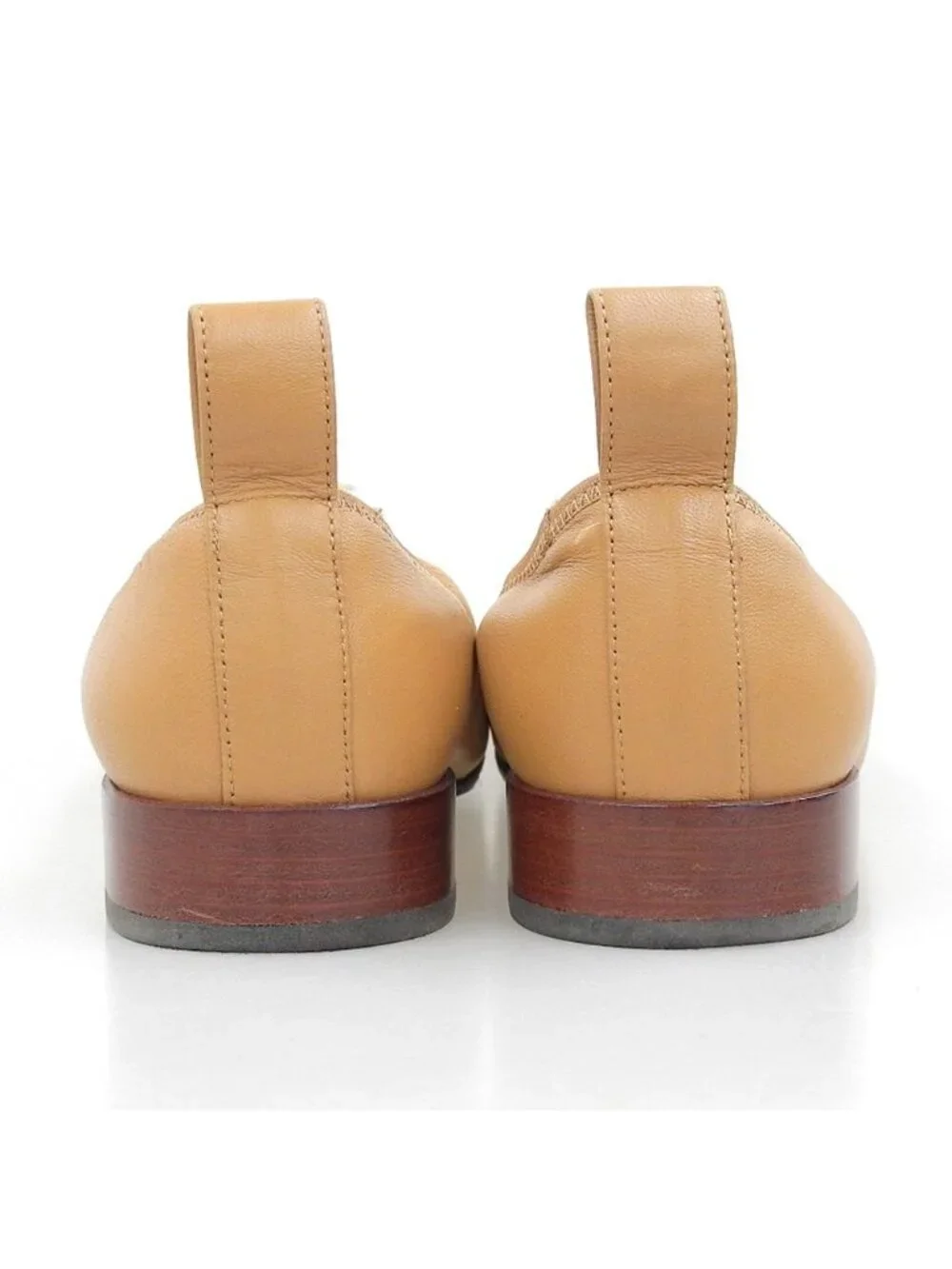 Loewe Leather Soft Ballerina Ballet Shoes Light Brown